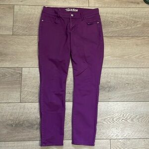 Old navy purple skinny jeans